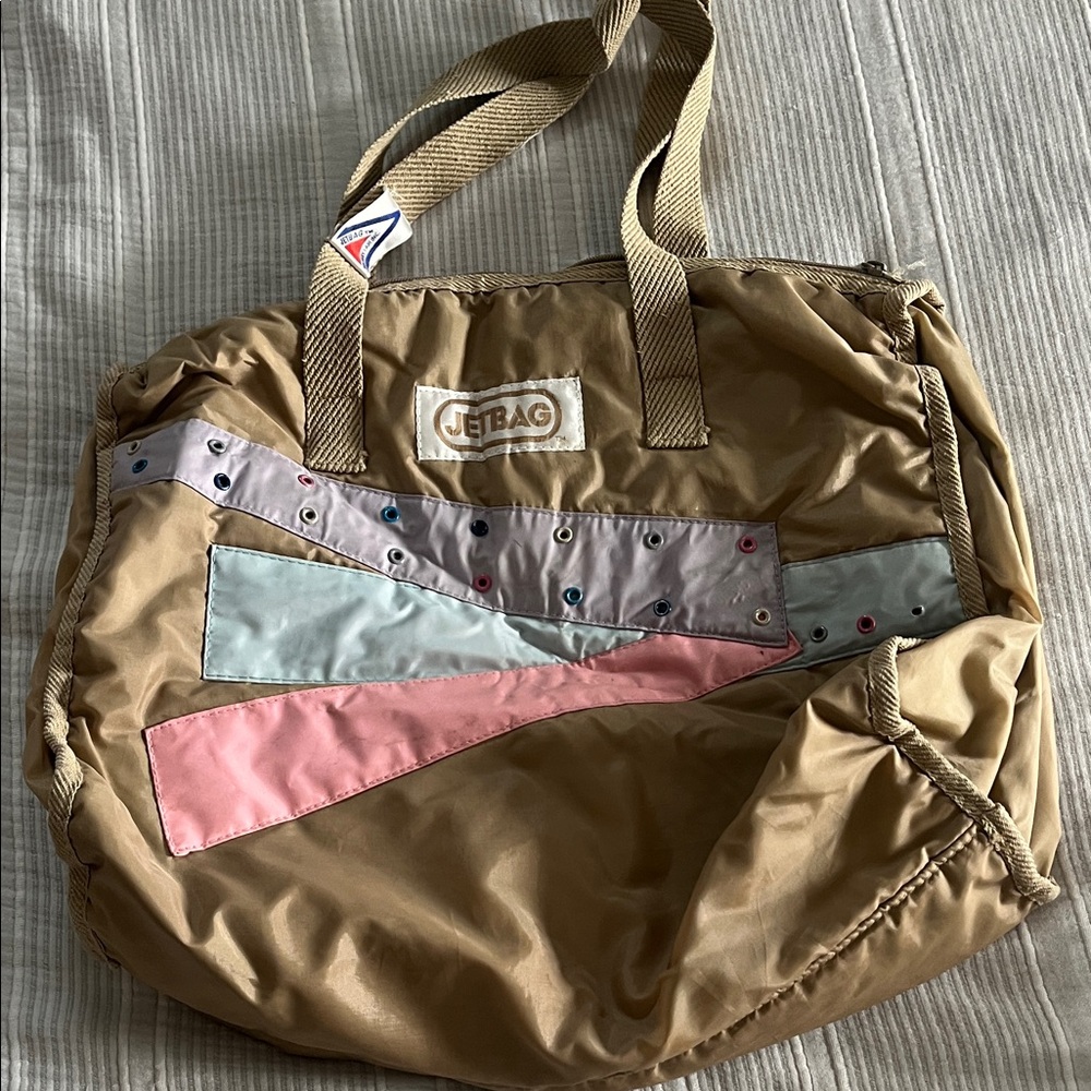 Tan and Pink Women's Tote